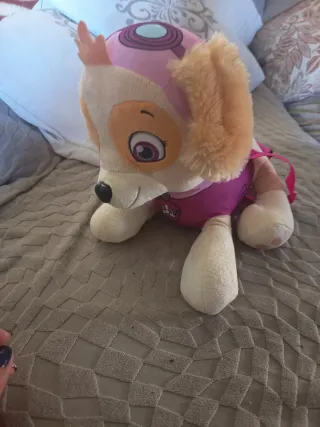 Mochila Skye Paw Patrol Peluche