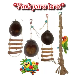 Pack para agapornis/pájaros/periquitos/loros