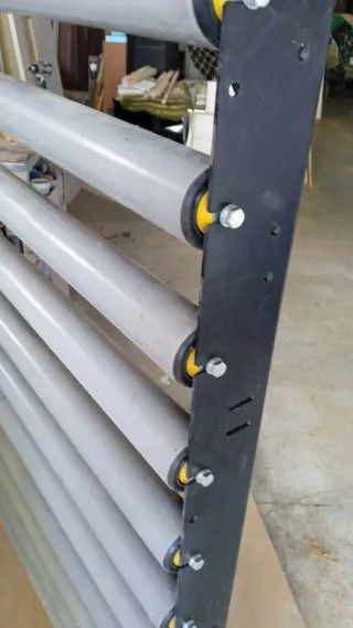 Transportador Rodillos Logística 3 Tramos