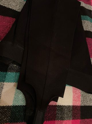 Pantaloni sci neri con staffa - Four Up