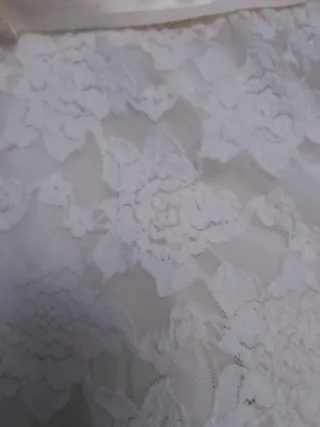 Vestido blanco niña encaje.