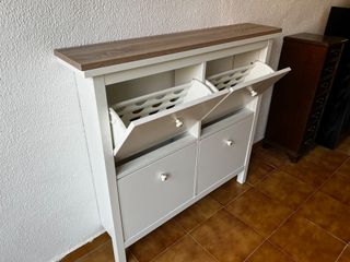 Zapatero IKEA Hemnes Blanco 4 Compartimentos