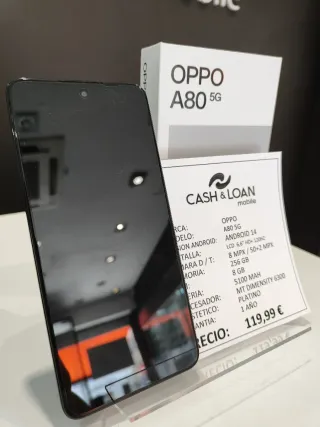 OPPO A80 5G 256GB Nero