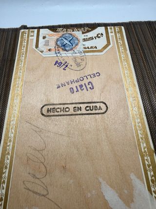 Antigua Caja Puros Maria Guerrero Habana 1964