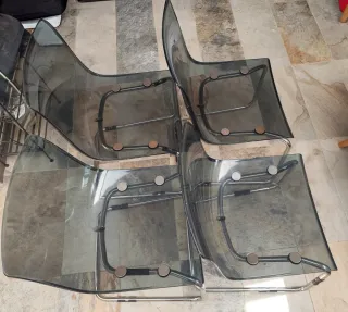 Conjunto 4 Sillas Tobías Ikea Transparentes