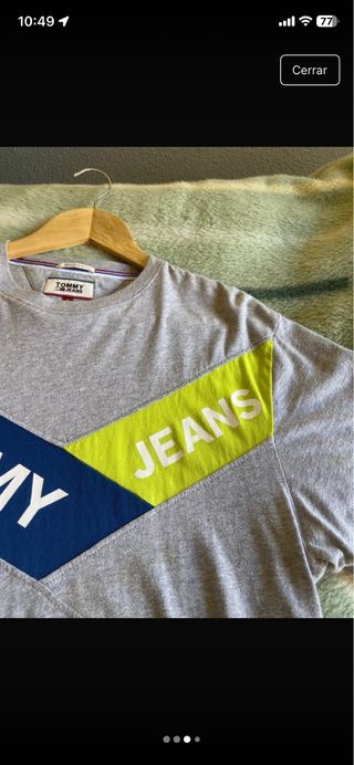 Camiseta Tommy Jeans Gris Talla S