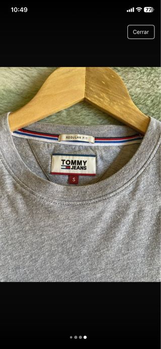 Camiseta Tommy Jeans Gris Talla S