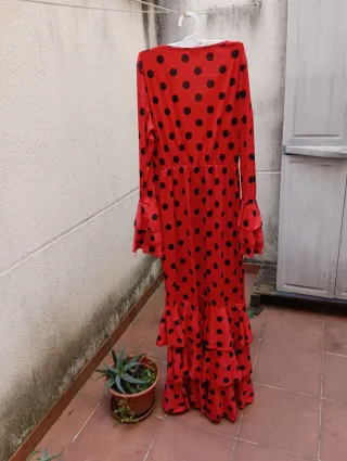 Vestido Flamenco Rojo Lunares