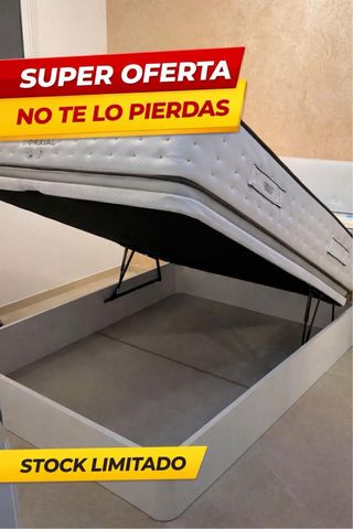 Canapé abatible y colchón en liquidación