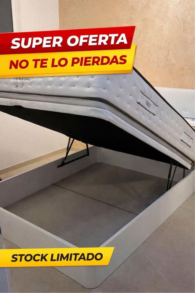 Canapé abatible y colchón en liquidación