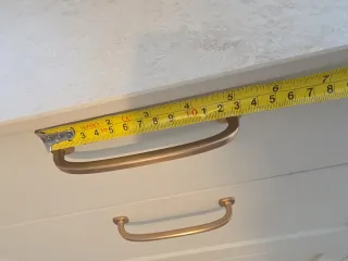 Tiradores metálicos oro rosado (5 unidades)