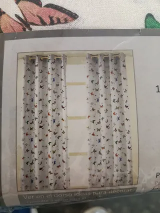 Cortinas Maritua Mariposas 200x270 cm