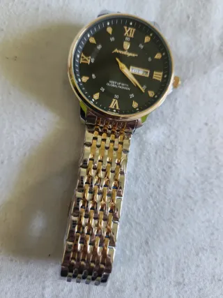 Reloj Poedagar Plateado y Dorado Hombre