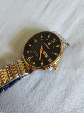 Reloj Poedagar Plateado y Dorado Hombre
