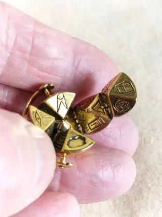 Bola Masónica Sólida Latón Vintage