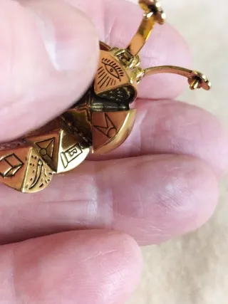 Bola Masónica Sólida Latón Vintage