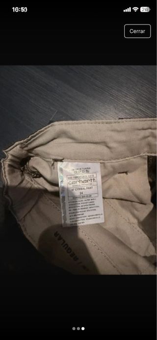 Pantalón Carhartt Talla w34 mujer camuflaje