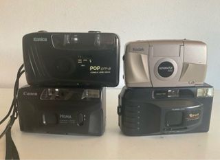 645. LoteAnalógicas:Canon, Kodak, Fuji, Konica.20€