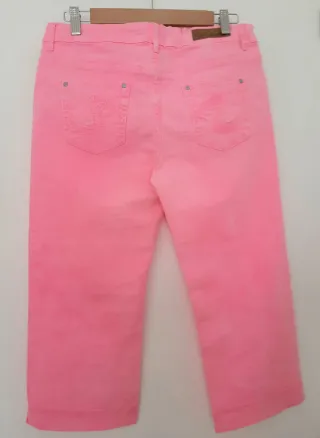 Pantalón Vaquero Rosa Flúor Brotas