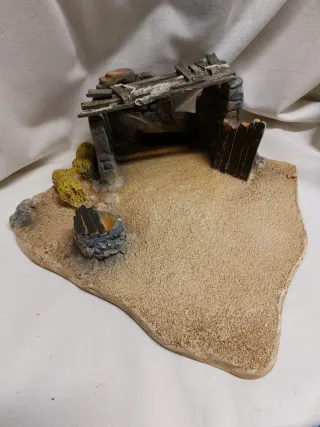 Belén Metálico 7cm Belenes del Mundo con portal