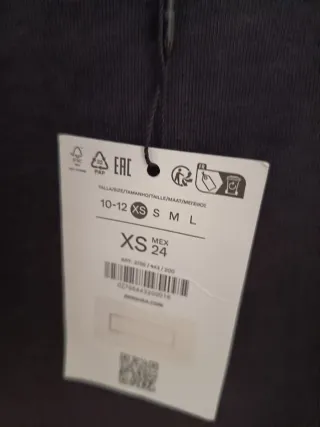 Top NUEVO Negro Manga Larga Malibu 32