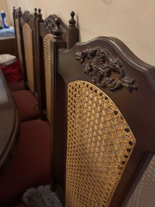 Mesa comedor extensible madera y sillas