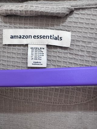 Albornoz Ligero Gofre Hombre Amazon Essentials 3XL