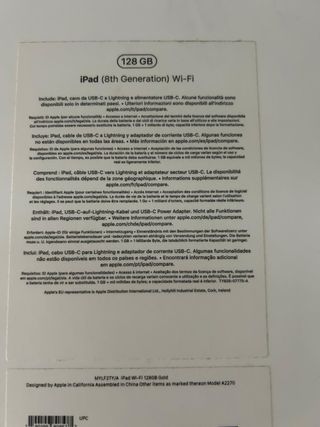 iPad Rosa 8ª Gen 128GB Wi-Fi