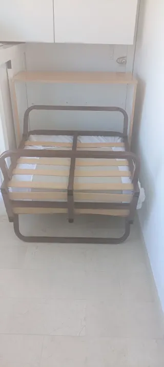 Mueble cama plegable con colchon