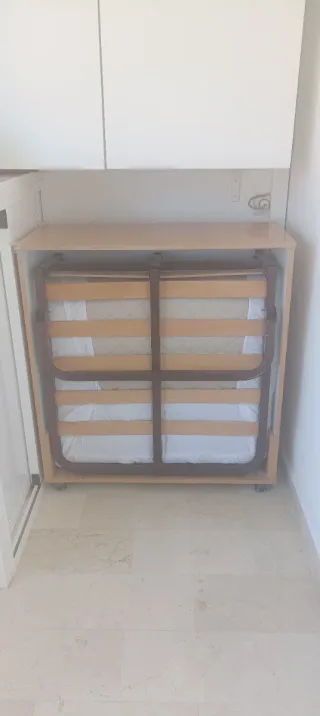 Mueble cama plegable con colchon