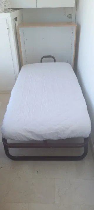 Mueble cama plegable con colchon