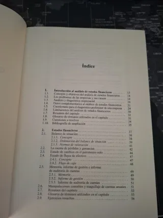 Análisis de estados financieros.