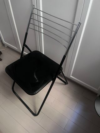 Conjunto mesa libro cocina + 3 sillas plegables