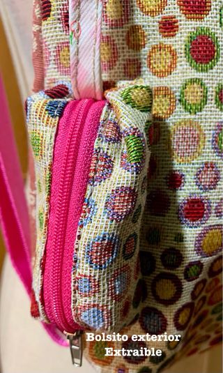 Mochila gobelino artesanal multicolor