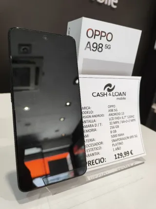 OPPO A98 5G 256GB Nero