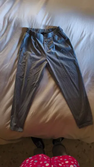 Bershka Pantalones Grises Talla S