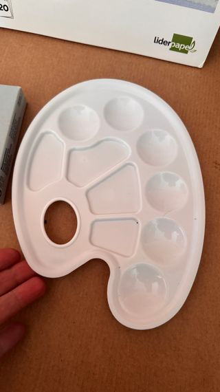 Set Pintura Gouache,  Bloc de acuarela y paleta