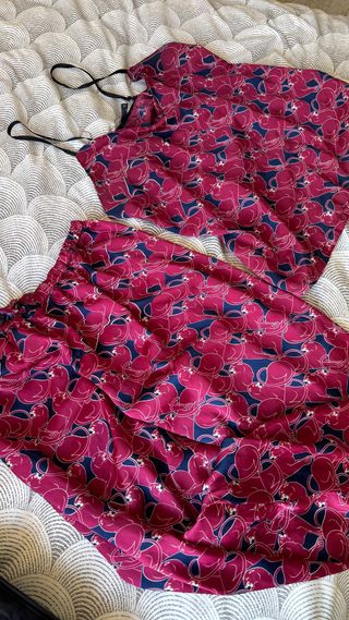 Pijama de seda con estampado