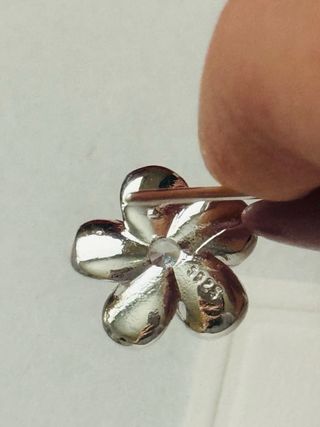 Orecchini fiore zircone Argento 925