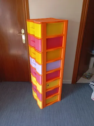 Cajonera 8 cajones de plástico