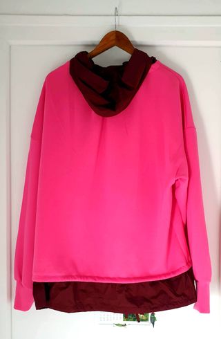 Sudadera Hoodie Oversize Rosa Fucsia