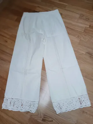 Pantalón culotte Zara bordado