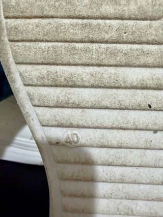 Sneakers bianche platform con lacci strass