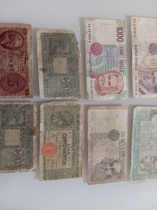 Lotto Banconote Italiane Lire