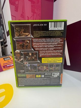 Videojuego xbox classic mortal kombat deception