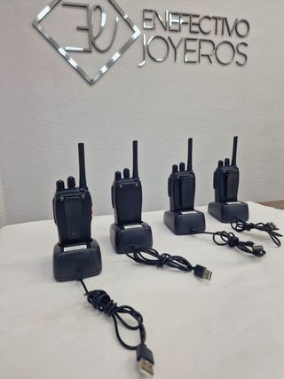 Teléfono 4 Walkies Talkies Esynic Negros