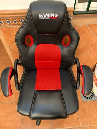 Silla Gaming Pro Negra y Roja