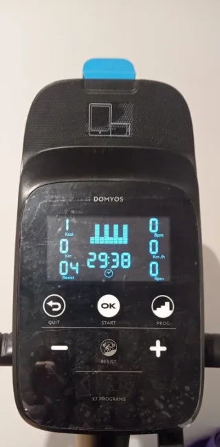 Bicicleta estática domyos EB140 + soporte para PC