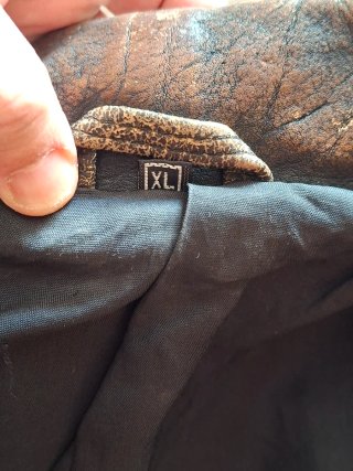 Chiodo vera pelle marrone