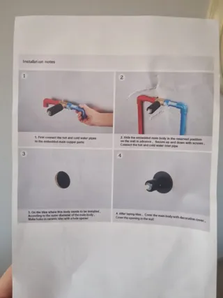 Grifo bidet empotrado